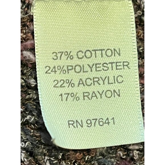 J. Jill Womens S Marbled Knit V-Neck Cardigan Sweater  Single  Button Closure - Picture 3 of 10